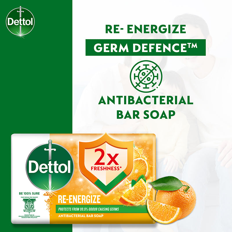 DETTOL BARSOAP RE-ENERGIZE 100G 4S (B3F1)