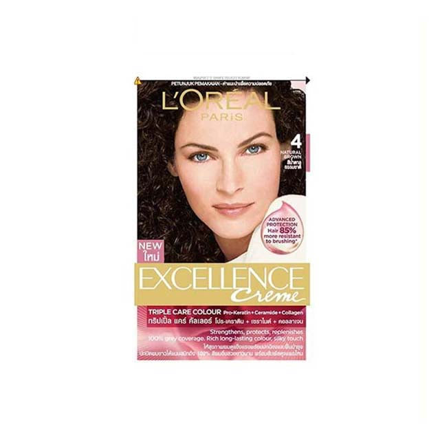 LOREAL EXCELLENCE CREME HAIR COLOUR NATURAL BROWN