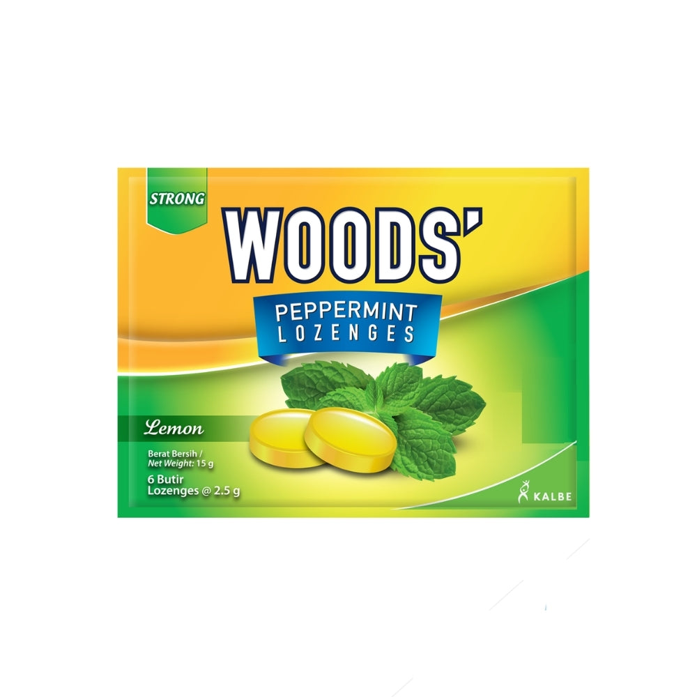 WOODS LOZENGES LEMON 15G
