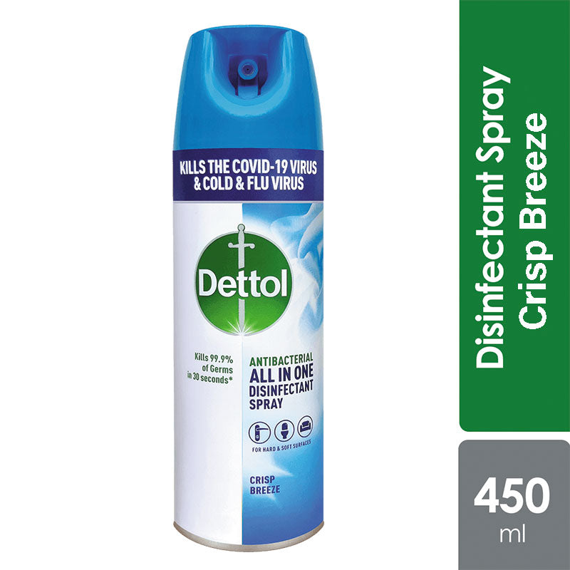 DETTOL SPRAY CRISP BREEZE 450ML
