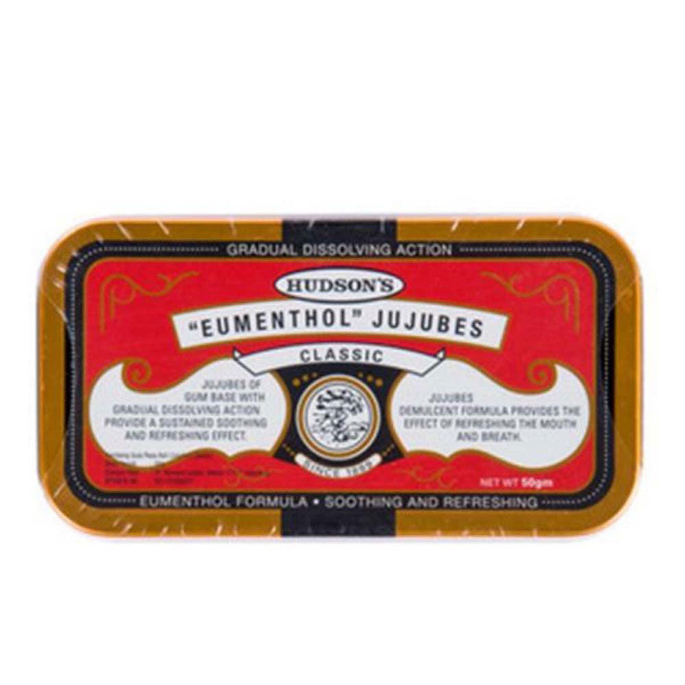 HUDSONS JUJUBES CLASSIC TIN 50G