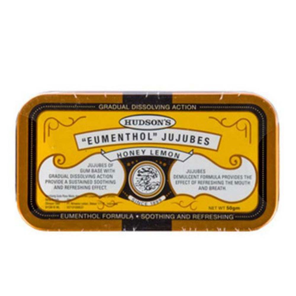HUDSONS JUJUBES HONEY LEMON TIN 50G
