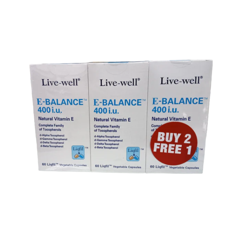 LIVE WELL E-BALANCE 400IU 60SX2+60S