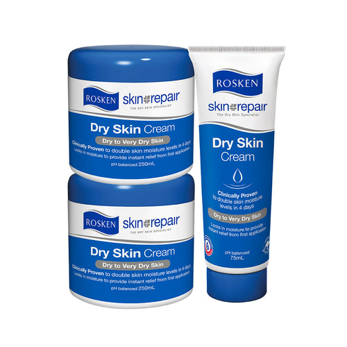 ROSKEN SKIN REPAIR DRY SKIN CREAM 250ML 2S + 75ML
