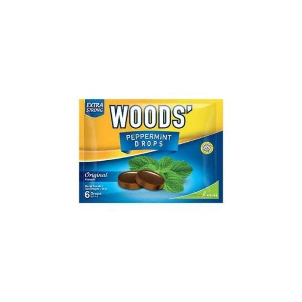 WOODS LOZENGES PEPPERMINT BLACKCURRANT 15G