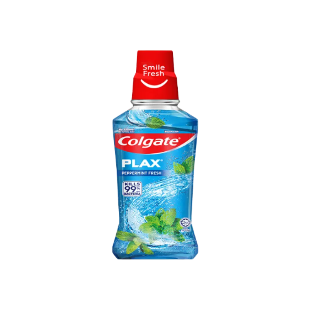 COLGATE PLAX MOUTHWASH PEPPERMINT (BLUE) 250ML