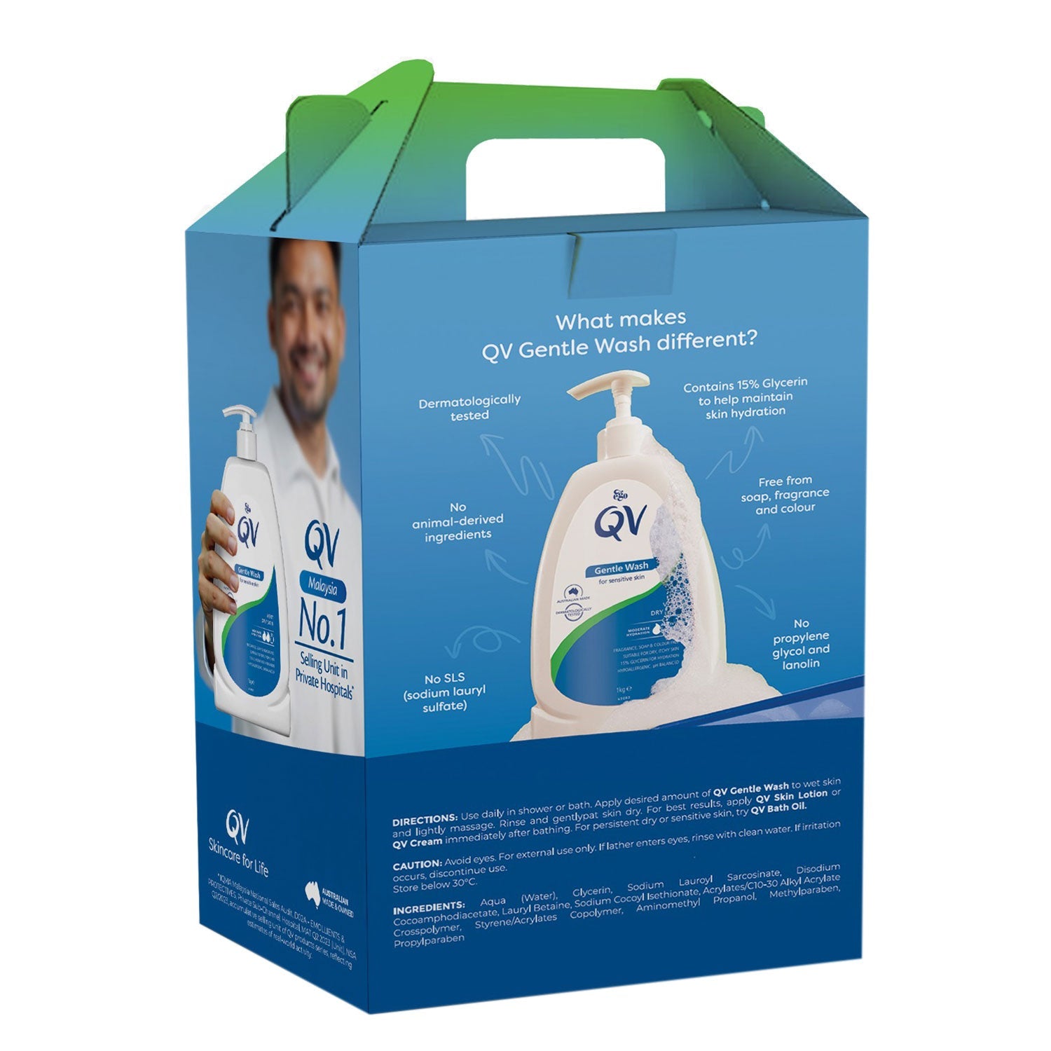 QV GENTLE WASH 1KG 2S