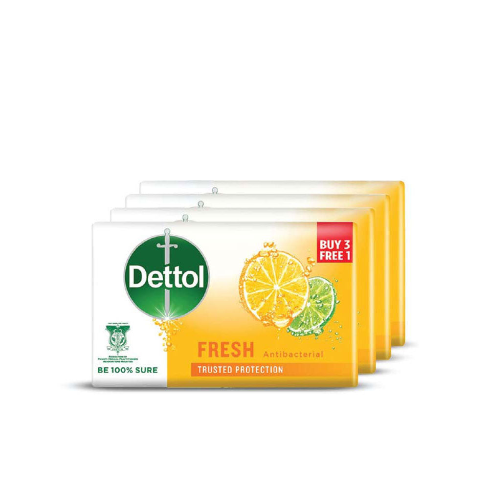 DETTOL BAR SOAP FRESH 100G 4S