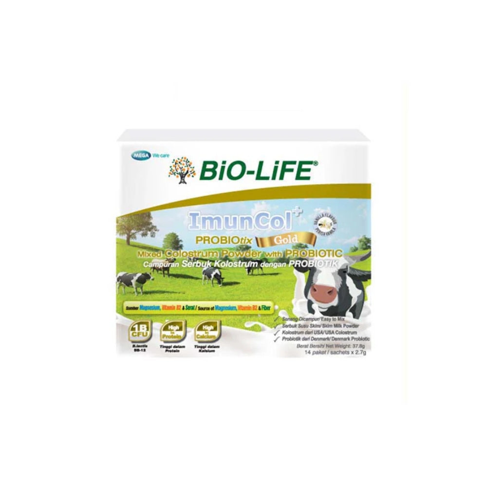 BIO-LIFE IMUNCOL+ PROBIOTIX GOLD SACHET 2.6G 14S