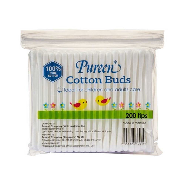 PUREEN COTTON BUDS POLYBAG 200S