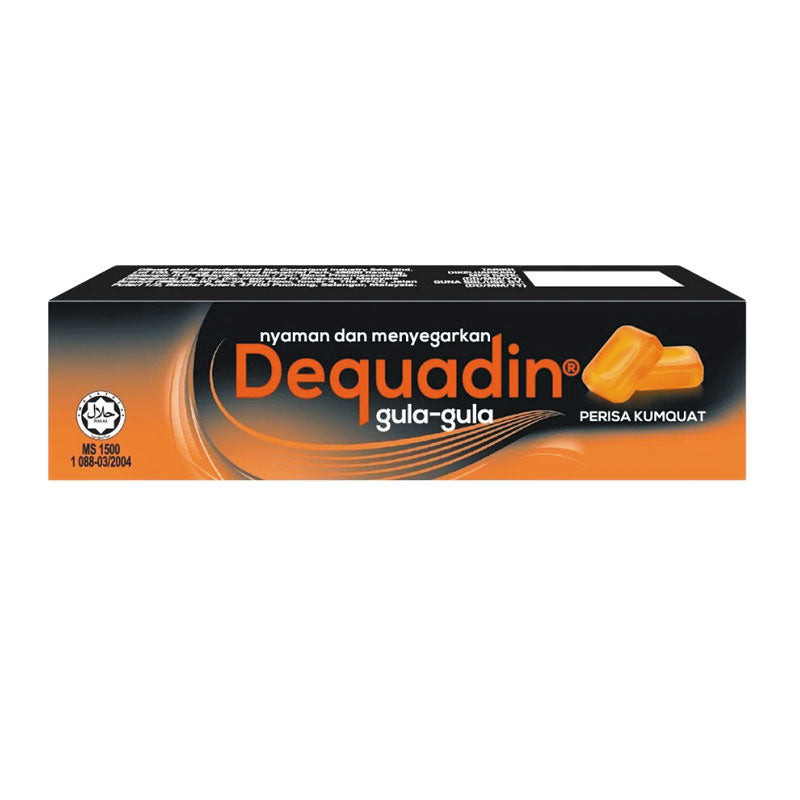 DEQUADIN HARD CANDY KUMQUAT 10S