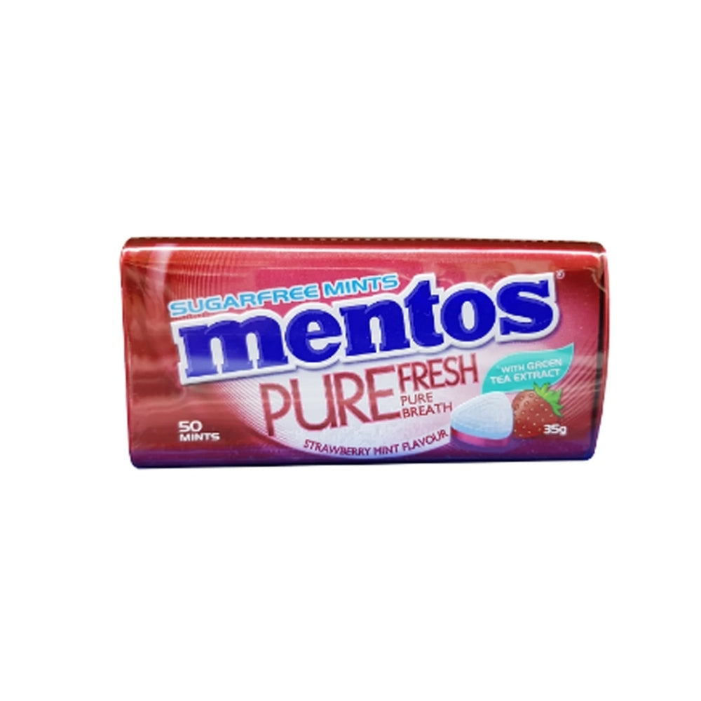 MENTOS PURE FRESH TIN STRAWBERRY 35G 9S