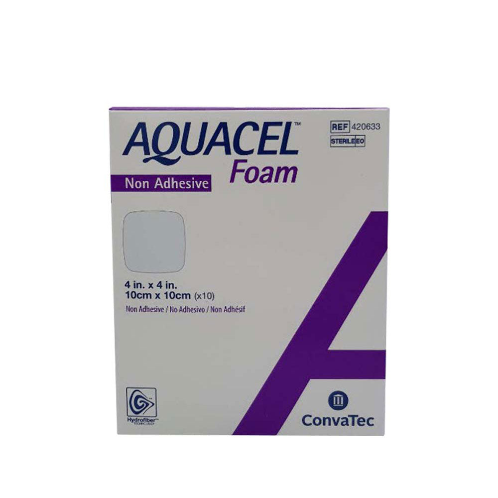 CONVATEC AQUACEL FOAM NON ADHESIVE 10CMX10CM (420633) 10S