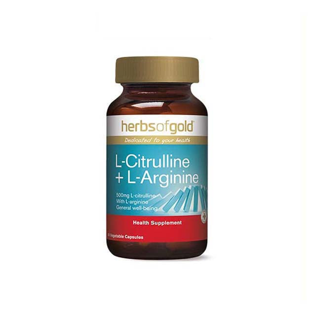 HERBS OF GOLD L-CITRULLINE 500MG + L-ARGININE 250MG 60S