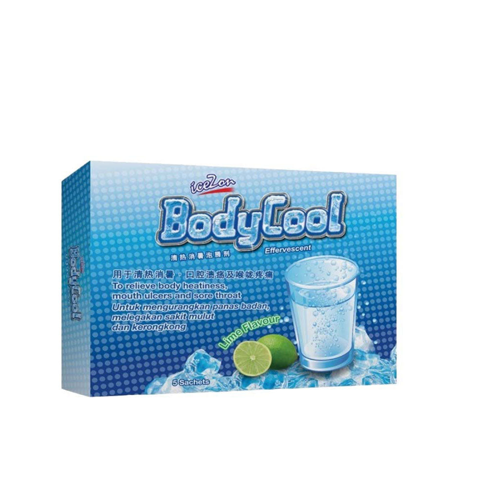 ICEZON BODYCOOL EFFERVESCENT (LIME) SAC 5S