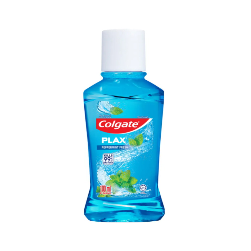 COLGATE PLAX MOUTHWASH PEPPERMINT 100ML