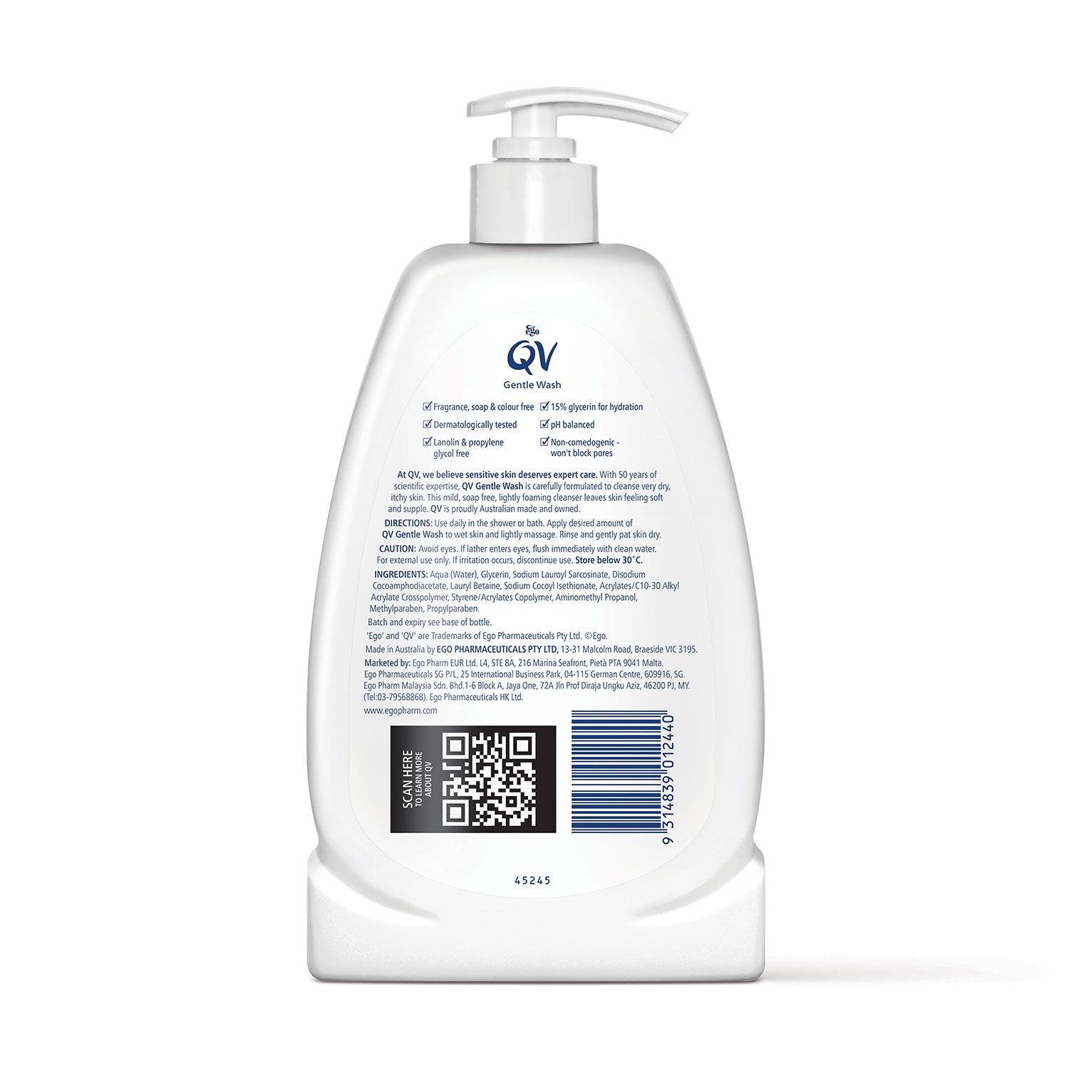 QV GENTLE WASH 500G