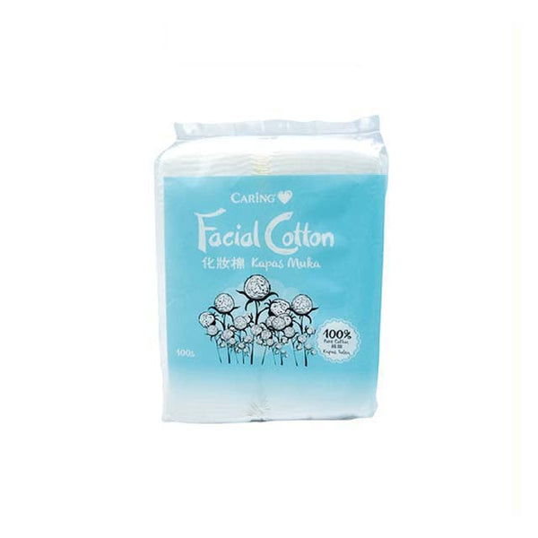 CARING FACIAL COTTON 100S