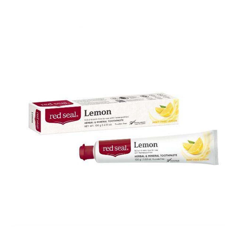 RED SEAL LEMON SLS FREE TOOTHPASTE 100G