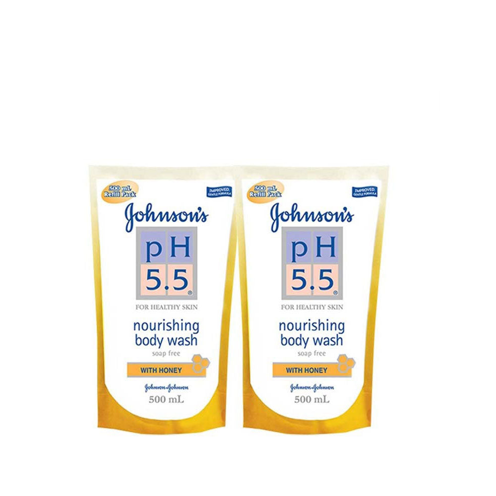 JOHNSON PH5.5 HONEY BODY WASH 500ML X 2