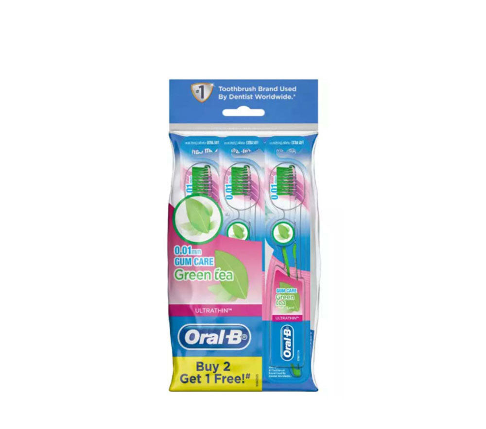 ORAL B TOOTHBRUSH CROSSACTION GREEN TEA3S