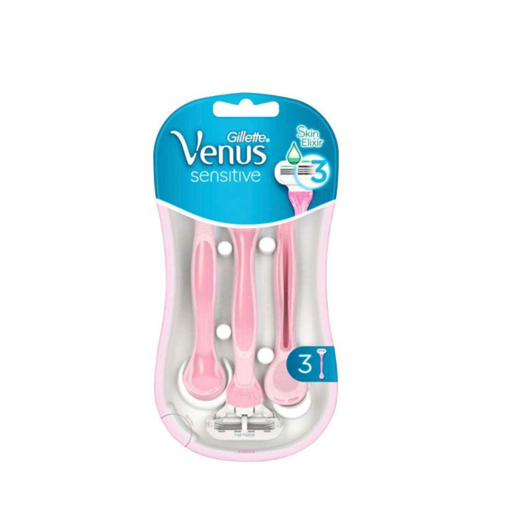 GILLETTE VENUS SENSITIVE 3 BLADES DISPOSABLE RAZOR 3S