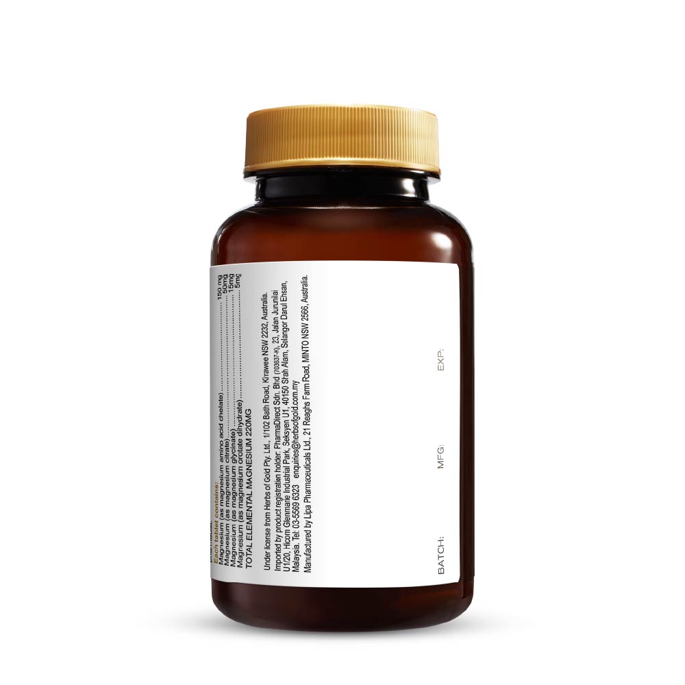 HERBS OF GOLD MAGNESIUM 220MG 60S X2
