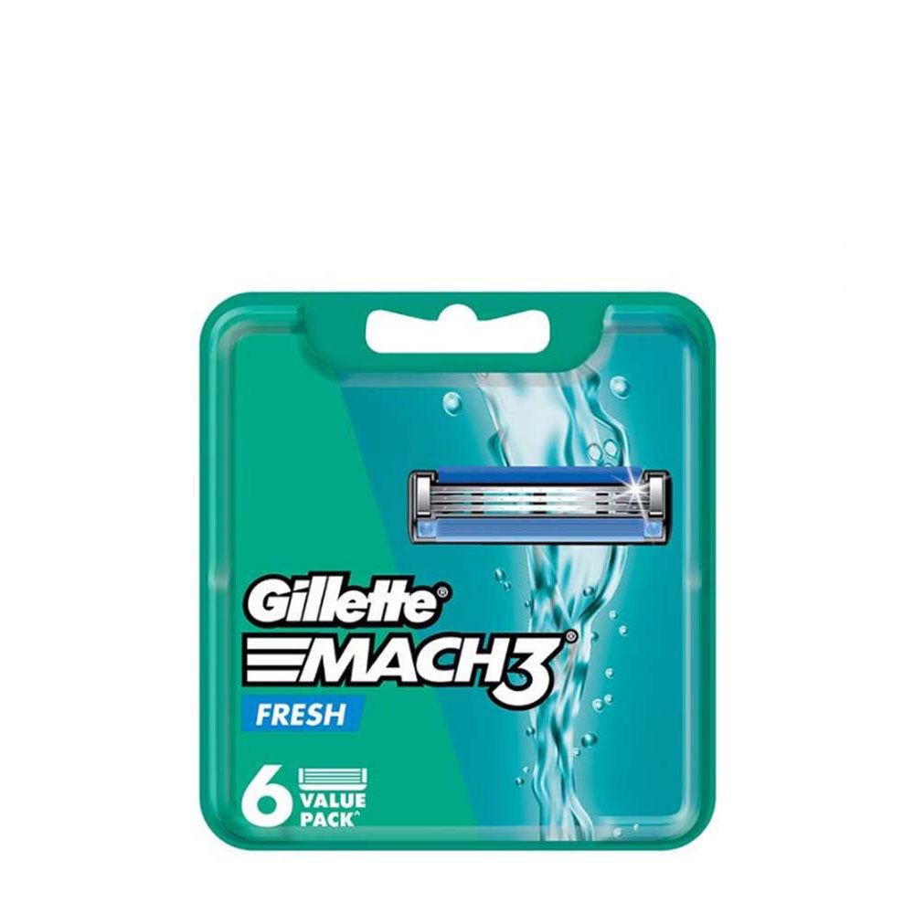 GILLETTE MACH 3+ REFILL CARTRIDGES 6S