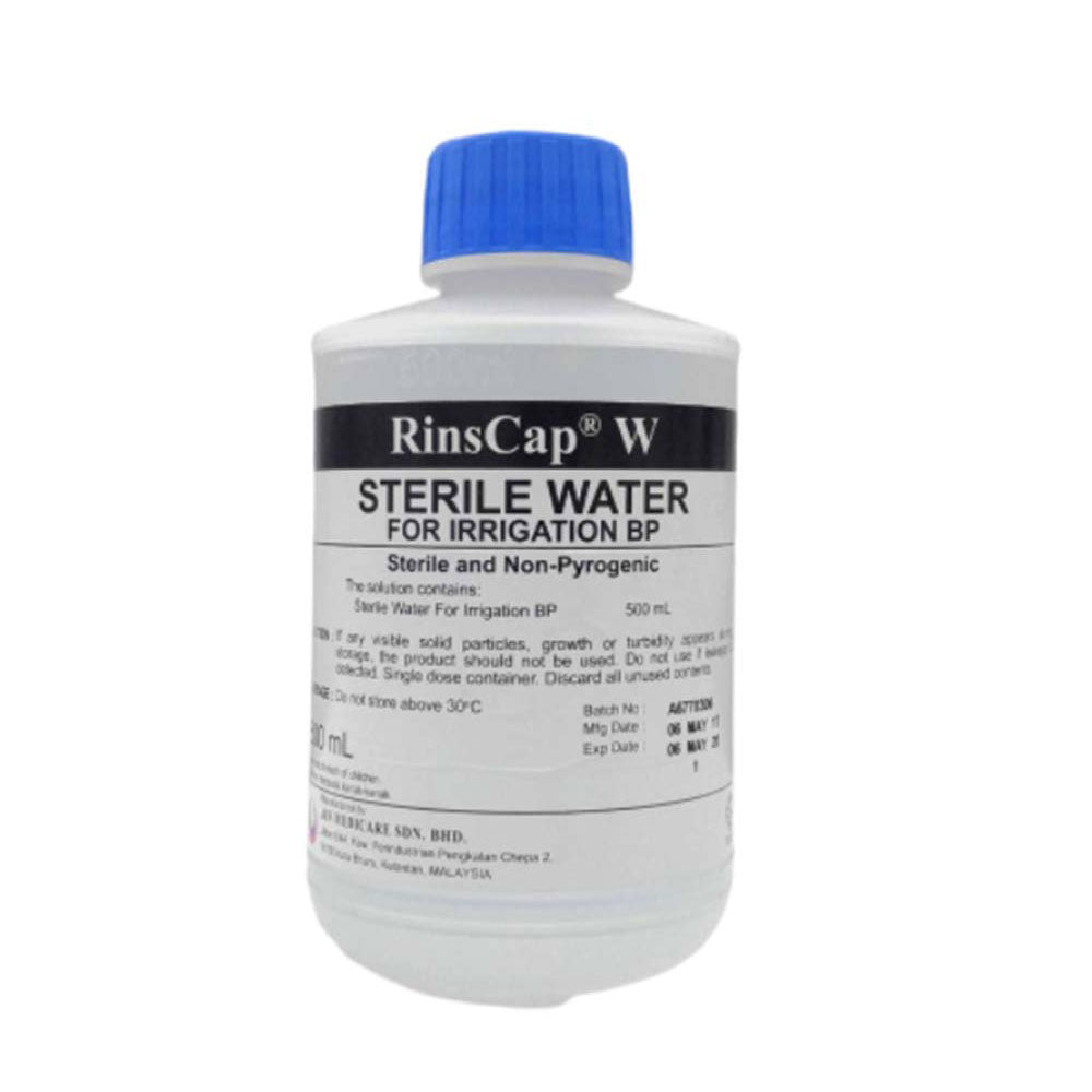 RINSCAP W STERILE WATER IRRIG 500ML