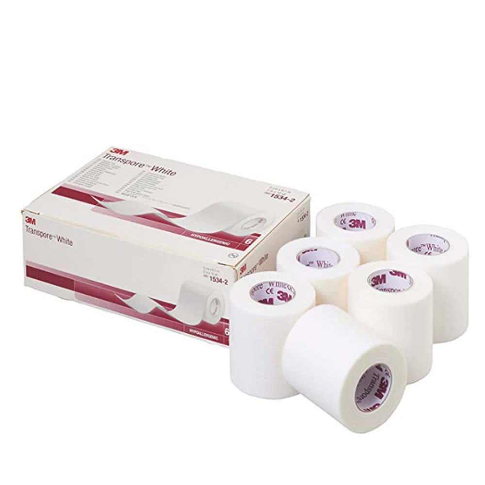 3M TRANSPORE WHITE 2IN X 10YD 6S