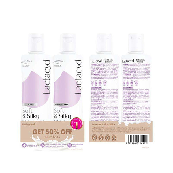 LACTACYD SOFT & SILKY 250ML 2S