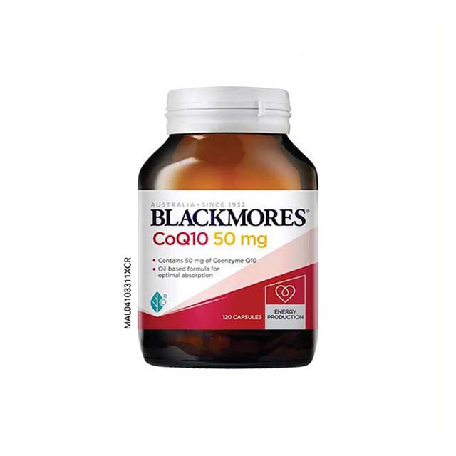 Blackmores CoQ10 50mg 120 capsules for energy production and optimal absorption