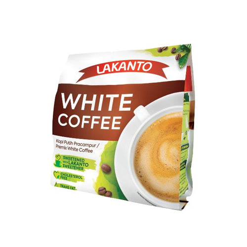 LAKANTO LOW GI INSTANT WHITE COFFEE 32G 12S