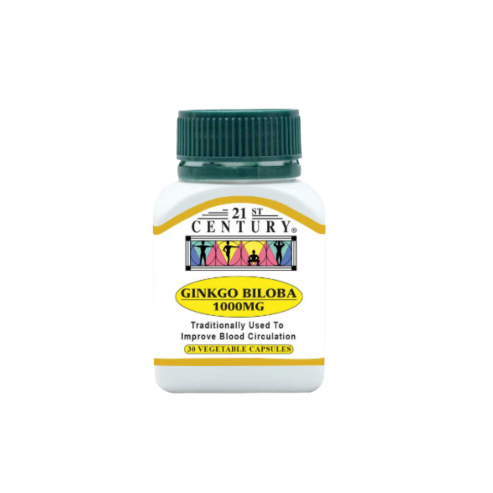 21ST CENTURY GINGKO BILOBA 1000MG 30S