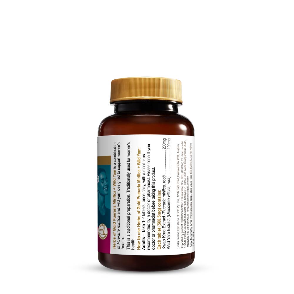 HERBS OF GOLD PUERARIA MIRIFICA PLUS WILD YAM 30S