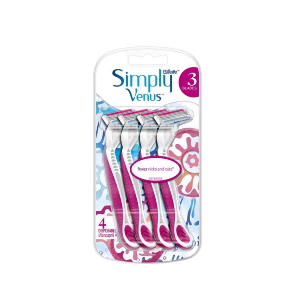 GILLETTE VENUS SIMPLY 3 DISPOSABLE RAZOR 4S