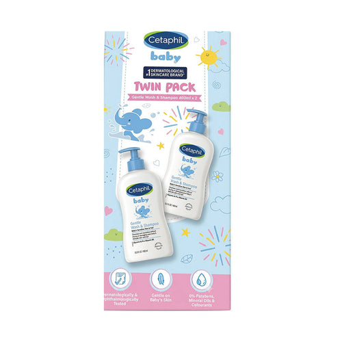 CETAPHIL BABY GENTLE WASH & SHAMPOO 400ML 2S