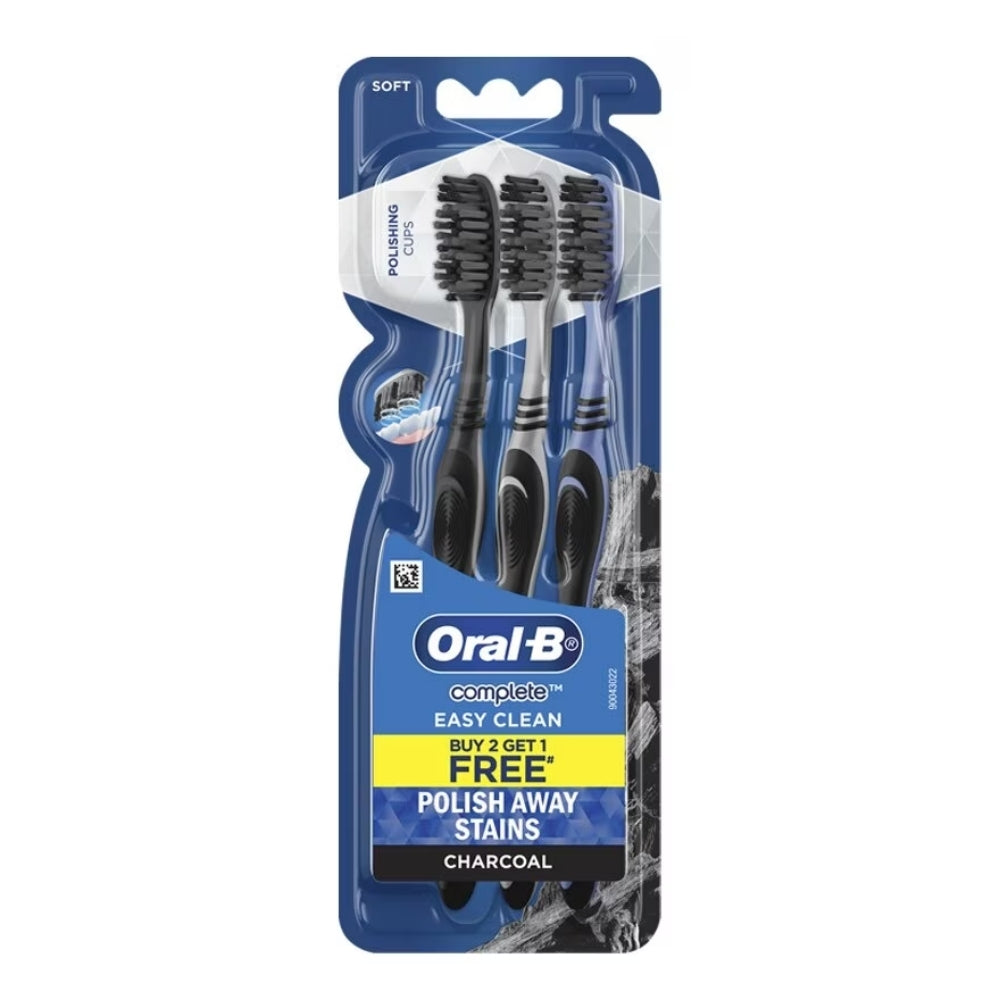ORAL B TOOTHBRUSH COMPLETE EASY CLEAN CHARCOAL 3S