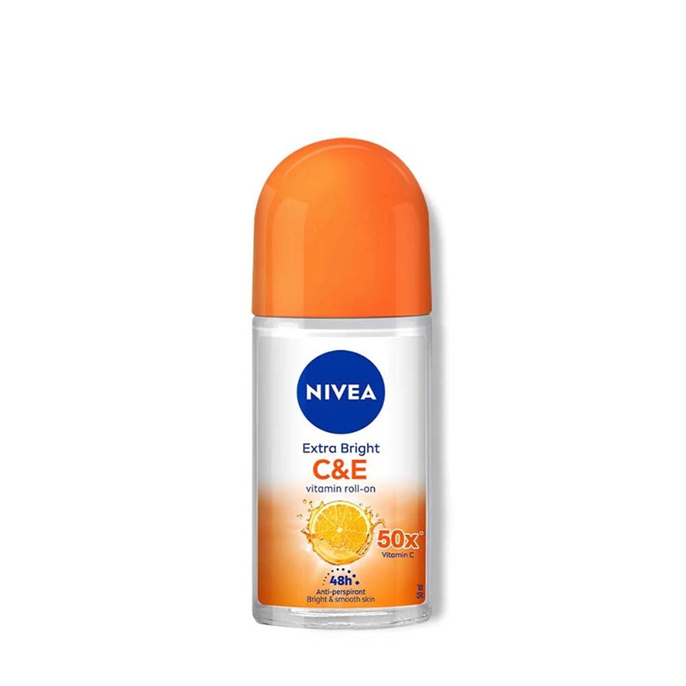 NIVEA DEODORANT EXTRA BRIGHT C&E VITAMIN ROLL ON 50ML