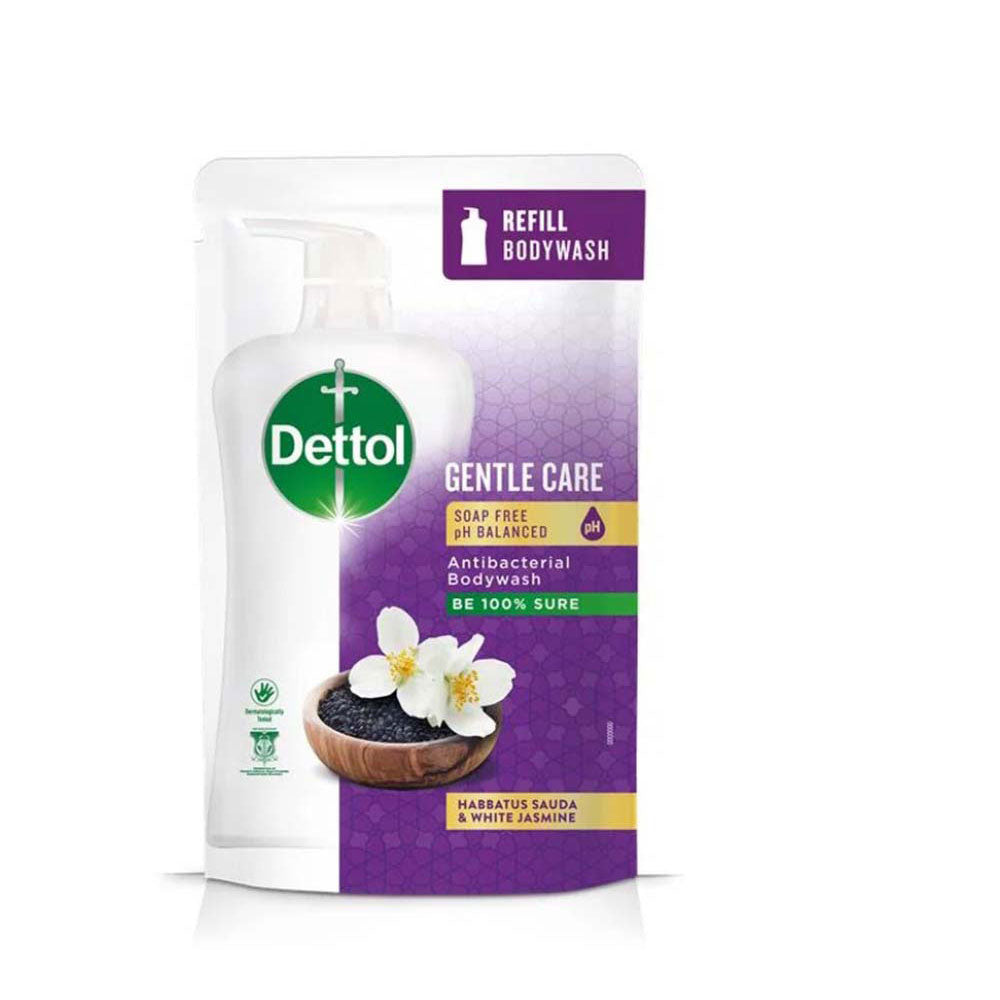 DETTOL PROGENTLE BODY WASH HABBATUS SAUDA & WHITE JASMINE REFILL 800G