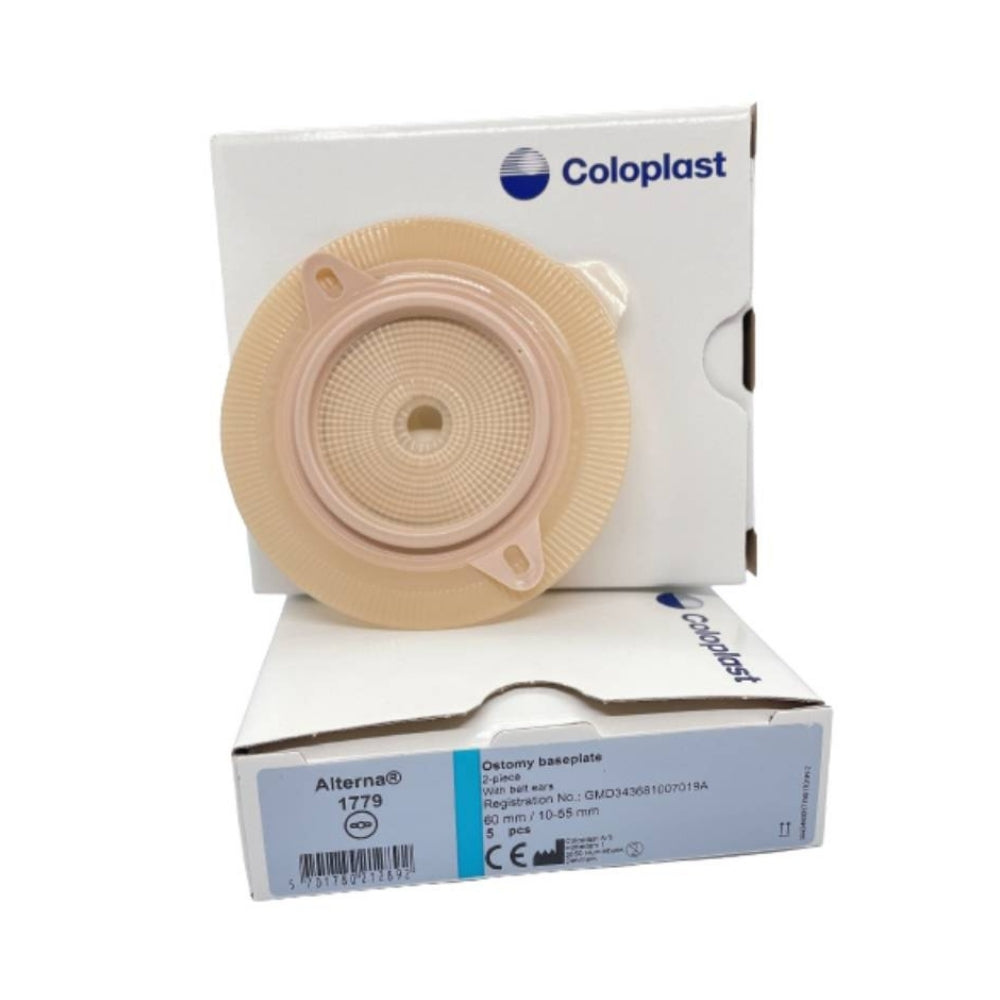 COLOPLAST ALTERNA BASEPLATE 60MM 1779 SPIRAL SWISSROLL BP 5S