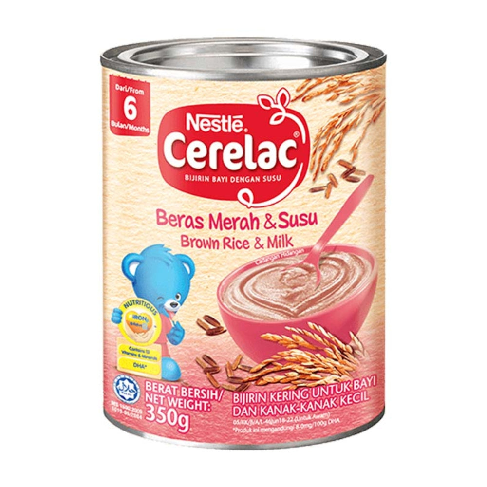 NESTLE CERELAC BL FE 6M+ BROWN RICE & MILK 350G
