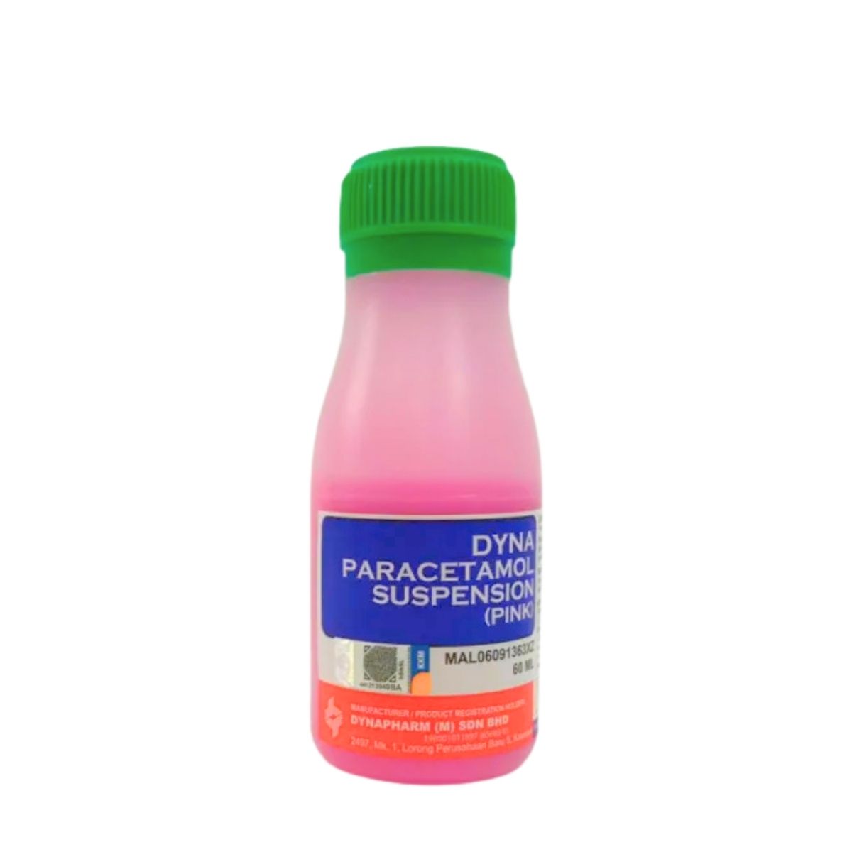 DYNA PARACETAMOL SUS 250MG 60ML (PINK)