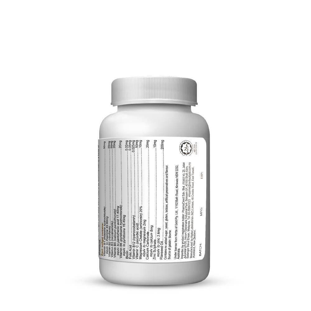 HERBS OF GOLD B COMPLEX PLUS 30S