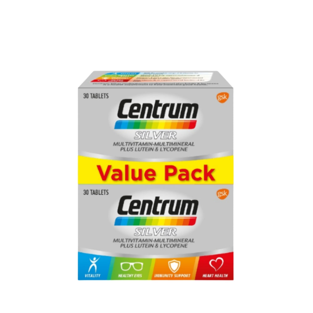 CENTRUM SILVER MULTIVITAMIN & MINERAL PLUS LUTEIN LYCO 2X30S