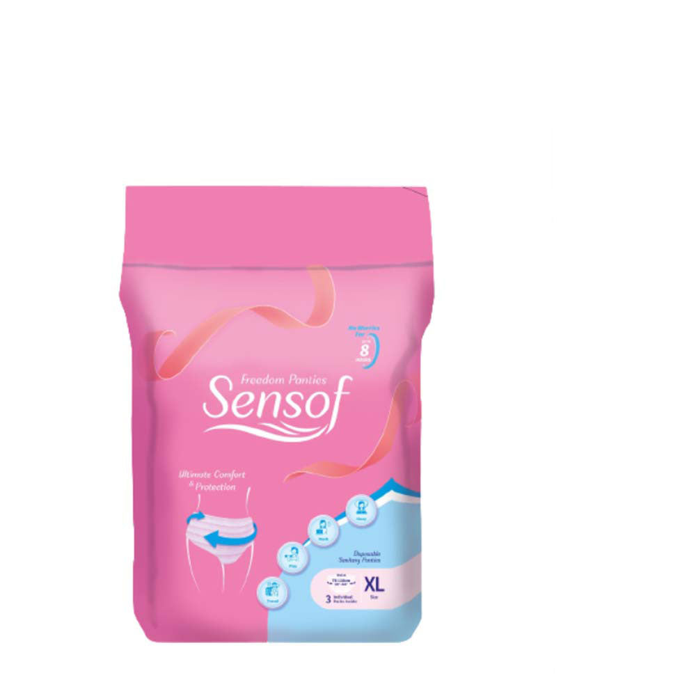 SENSOF LADIES SANITARY PANTIES XL 3S