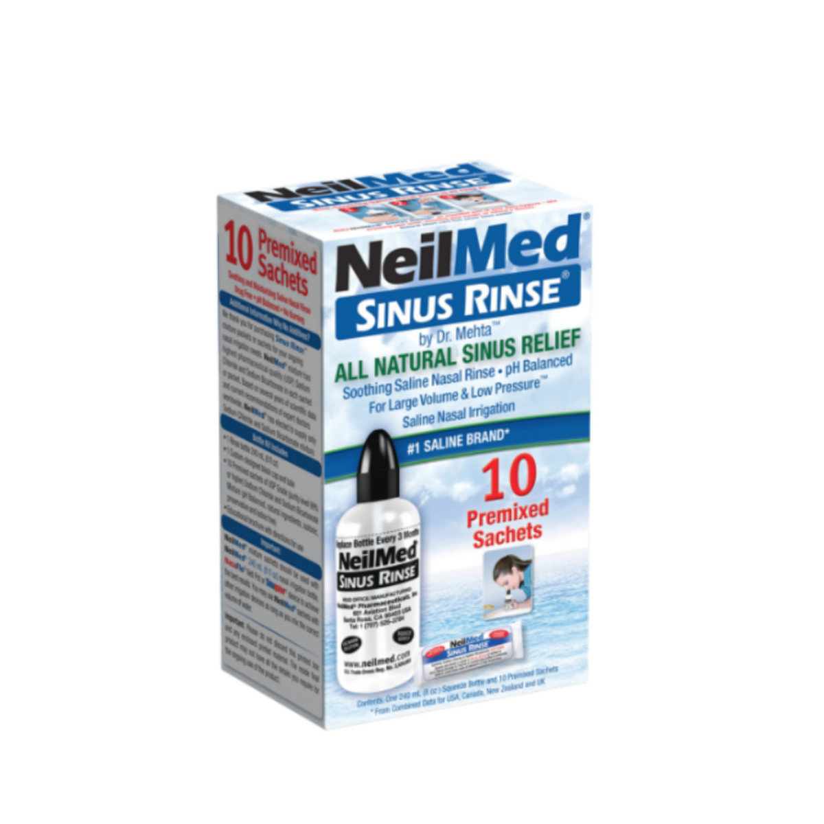 NEILMED SINUS RINSE REGULAR KIT 10S