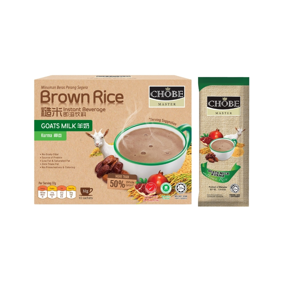 CHOBE MASTER BROWN RICE INSTANT BEVERAGE (GOAT MILK KURMA) 32G 10S