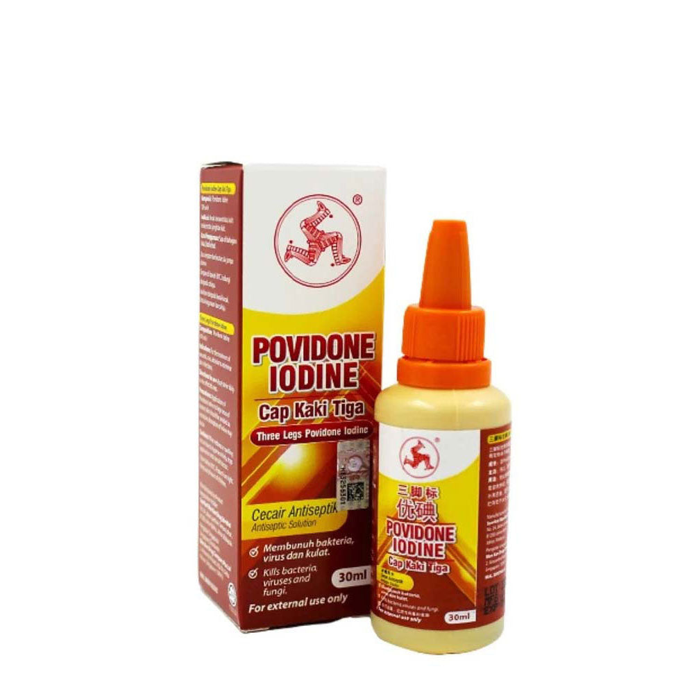 THREE LEGS POVIDONE IODINE 30ML