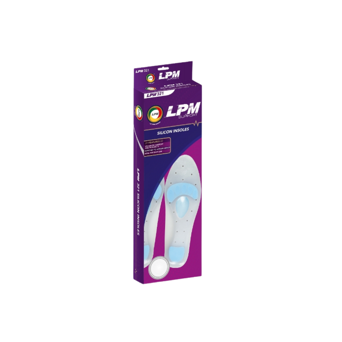 LPM 321 SILICONE INSOLES SIZE B
